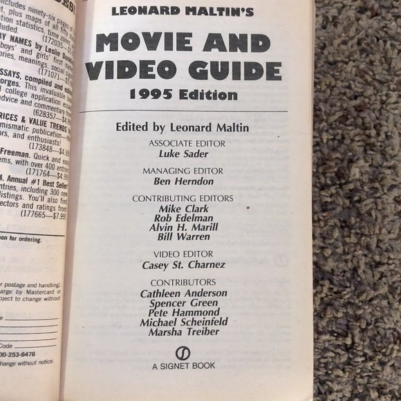 1995 & 1998 Movie and Video Guides Used 2 Books - Picture 10 of 13